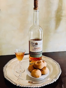 vassoio, bottiglia, piattino, tappo, bicchiere, vino, vetro, etichetta, argento, dolci, liquore, zibibbo, tavolo, biscotti, dessert, sicilia